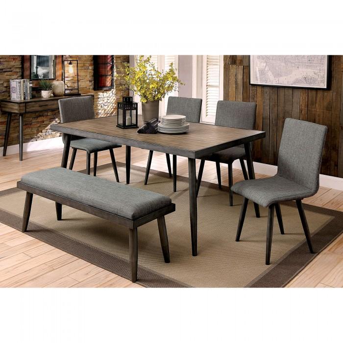 

    
Furniture of America CM3360T Vilhelm Dining Table Gray CM3360T
