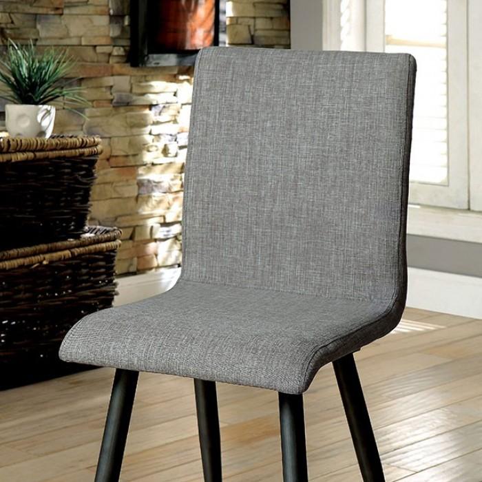 

    
Mid-Century Modern Gray Metal Side Chairs Set 2pcs Furniture of America CM3360SC-2PK Vilhelm
