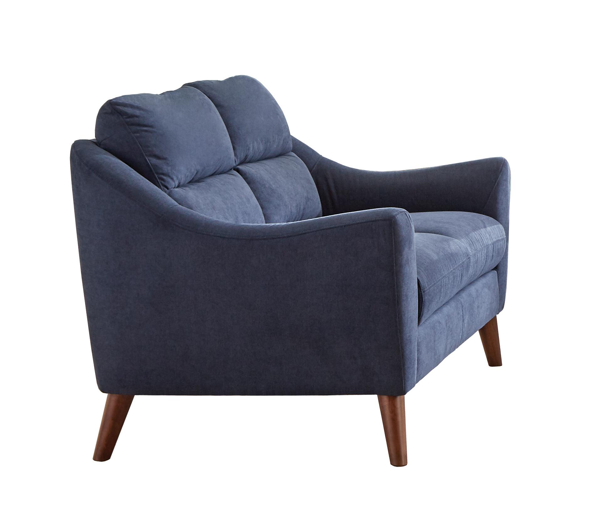 

    
Mid-century Modern Navy Blue Woven Fabric Upholstery Loveseat Coaster 509515 Gano
