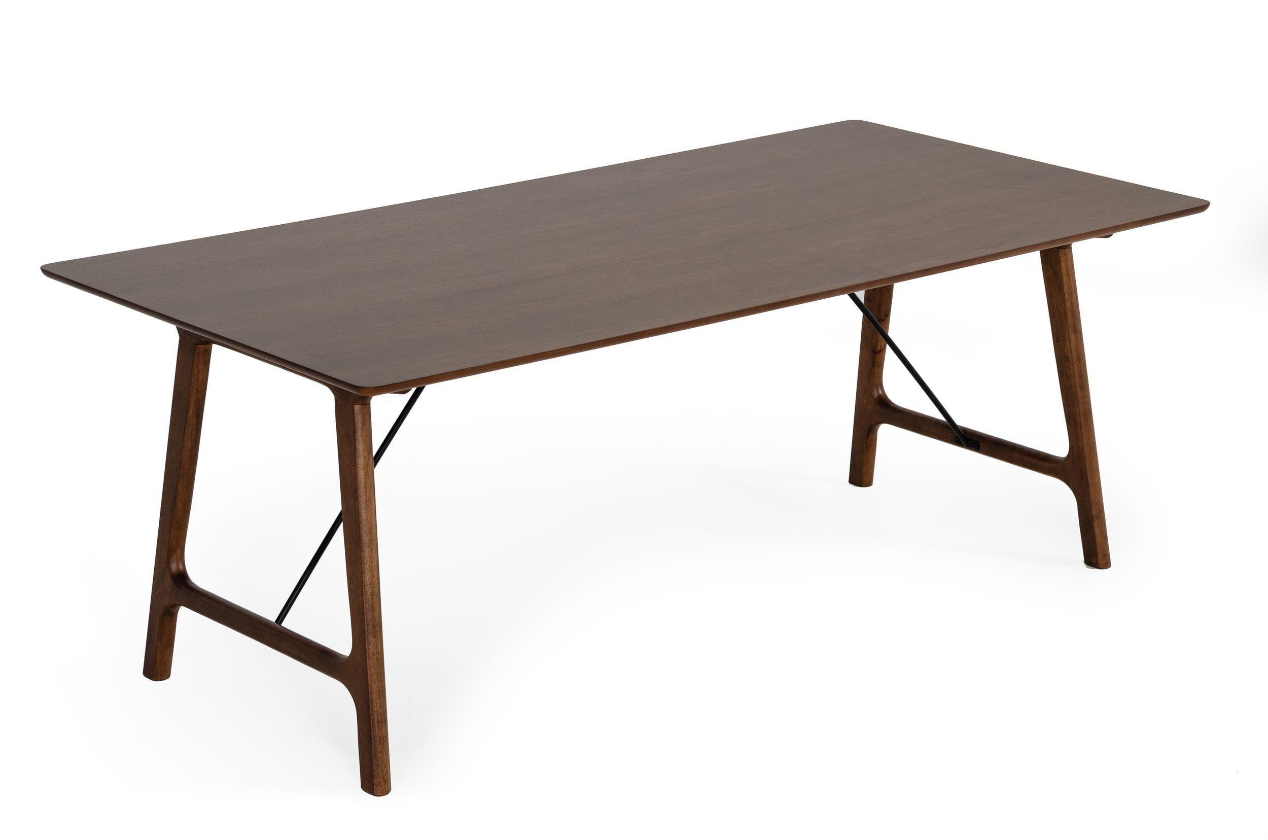 Contemporary, Modern Dining Table Oritz VGMAMIT-5157 in Walnut 