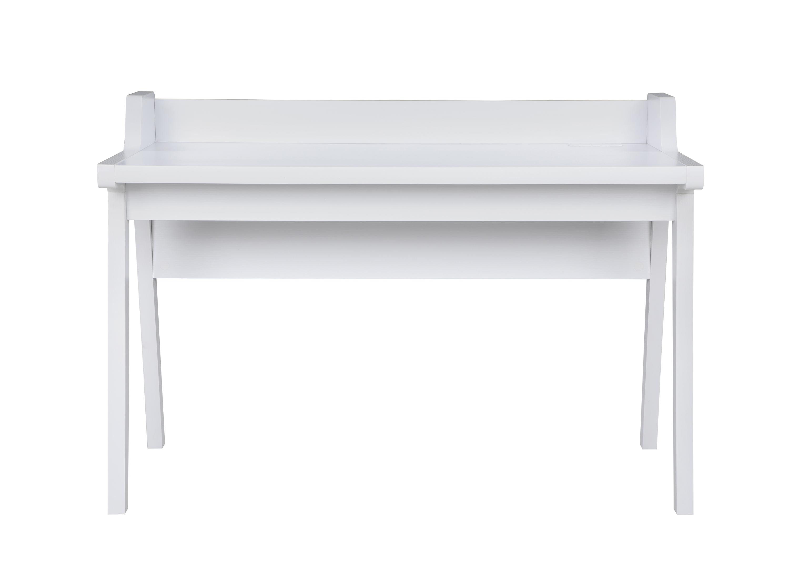 

    
Mid-century Modern White Wood Writing Desk Coaster 805781 Paiter
