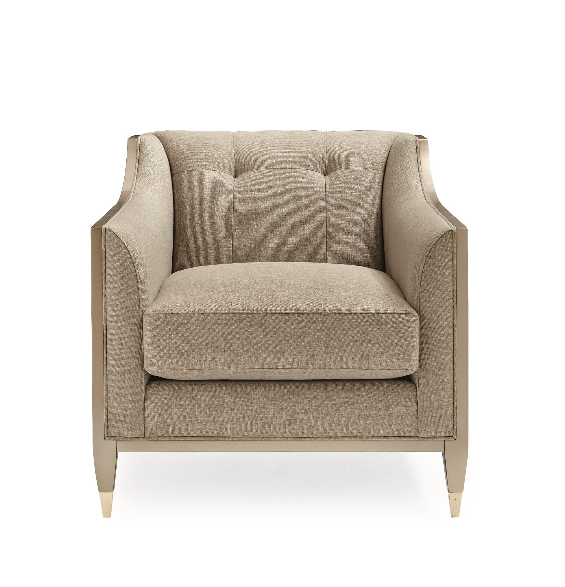 

    
 Photo  Mid-Century Style Light Fawn Tweed Sofa Set 2Pcs SOFT LANDING by Caracole
