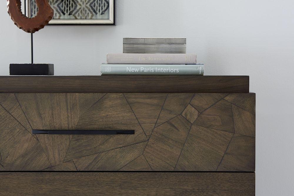 

    
Mid-Century Wild Oats Brown 8 Drawer Dresser BRODERICK by Modus Furniture
