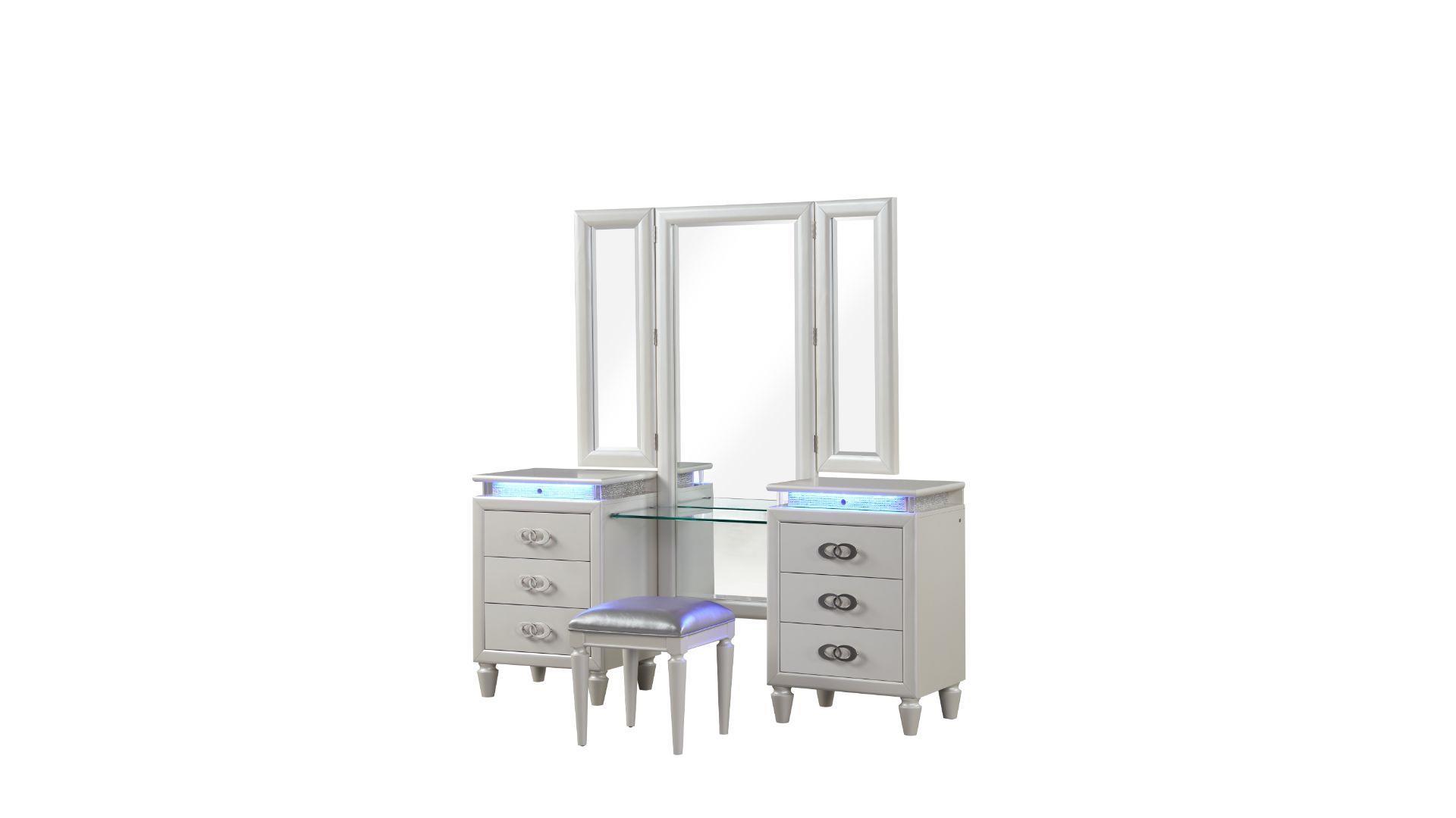 Contemporary, Modern Vanity Set PASSION PASSION-VS in White 