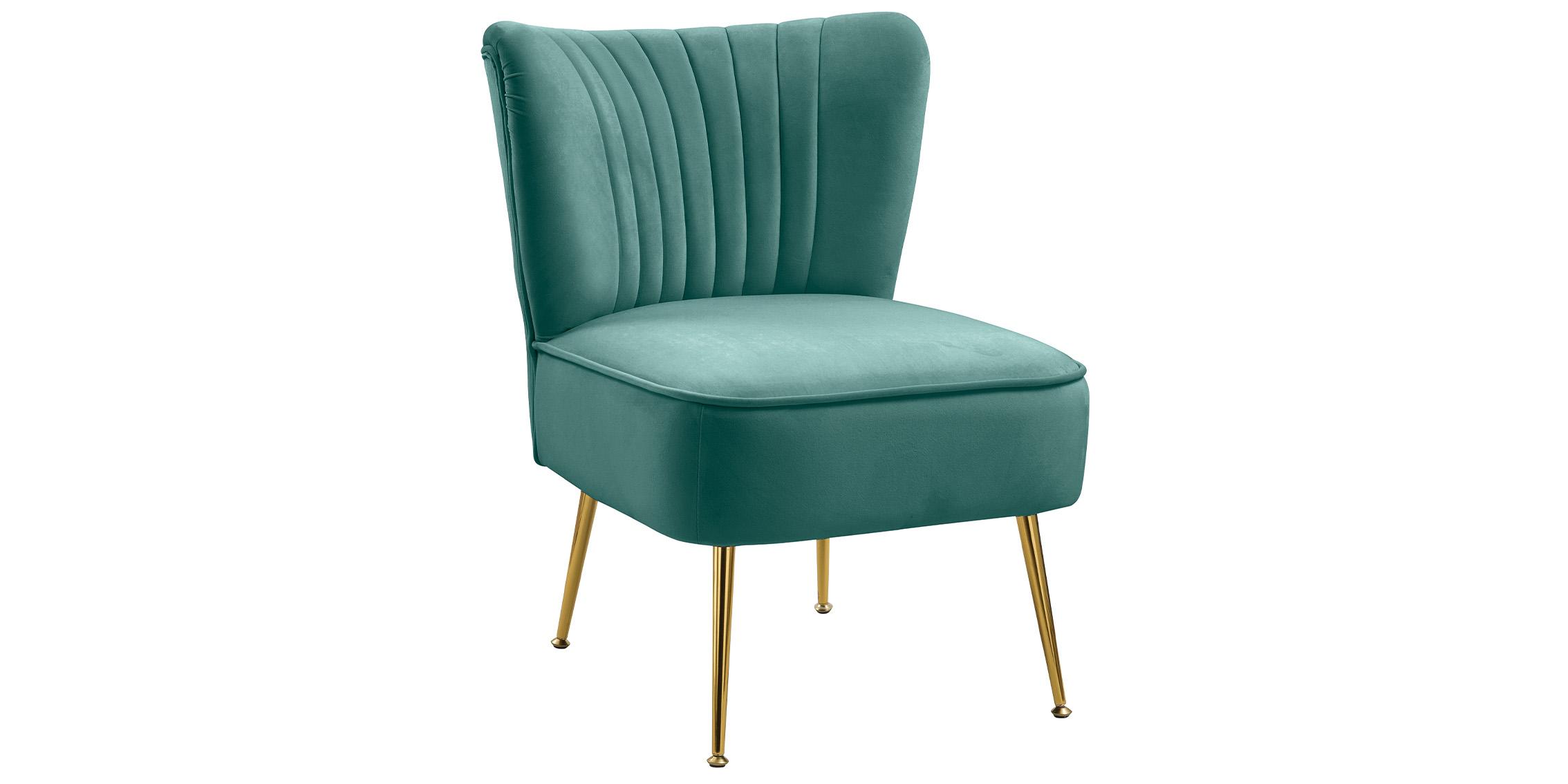 Contemporary, Modern Accent Chair TESS 504Mint 504Mint in Mint Velvet