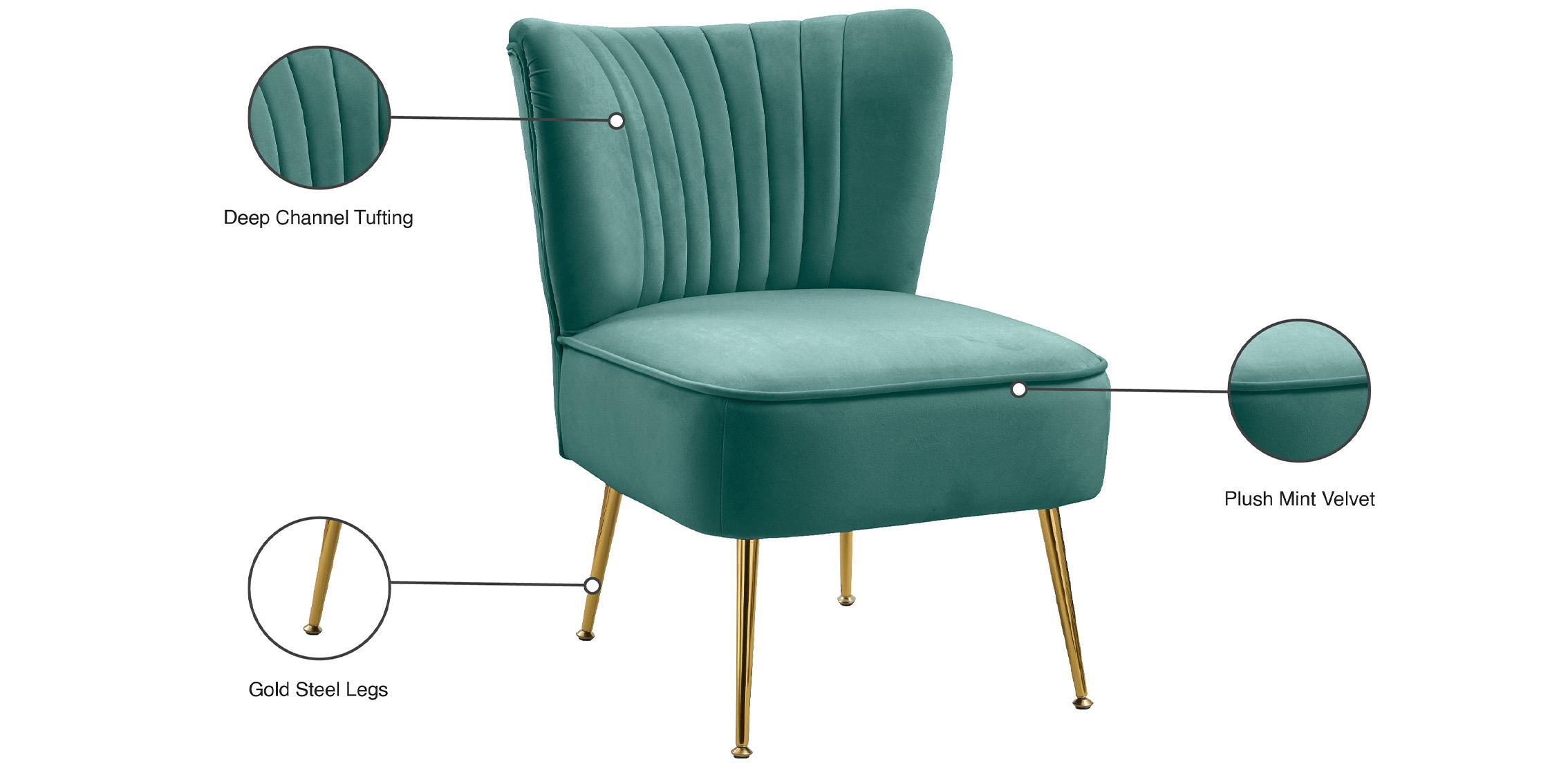 

        
Meridian Furniture TESS 504Mint Accent Chair Mint Velvet 753359800066
