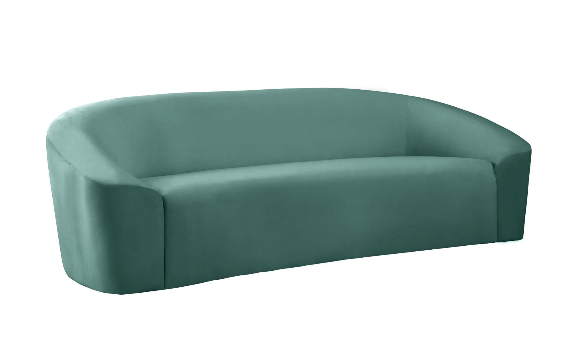 Contemporary, Modern Sofa RILEY 610Mint-S 610Mint-S in Mint Velvet