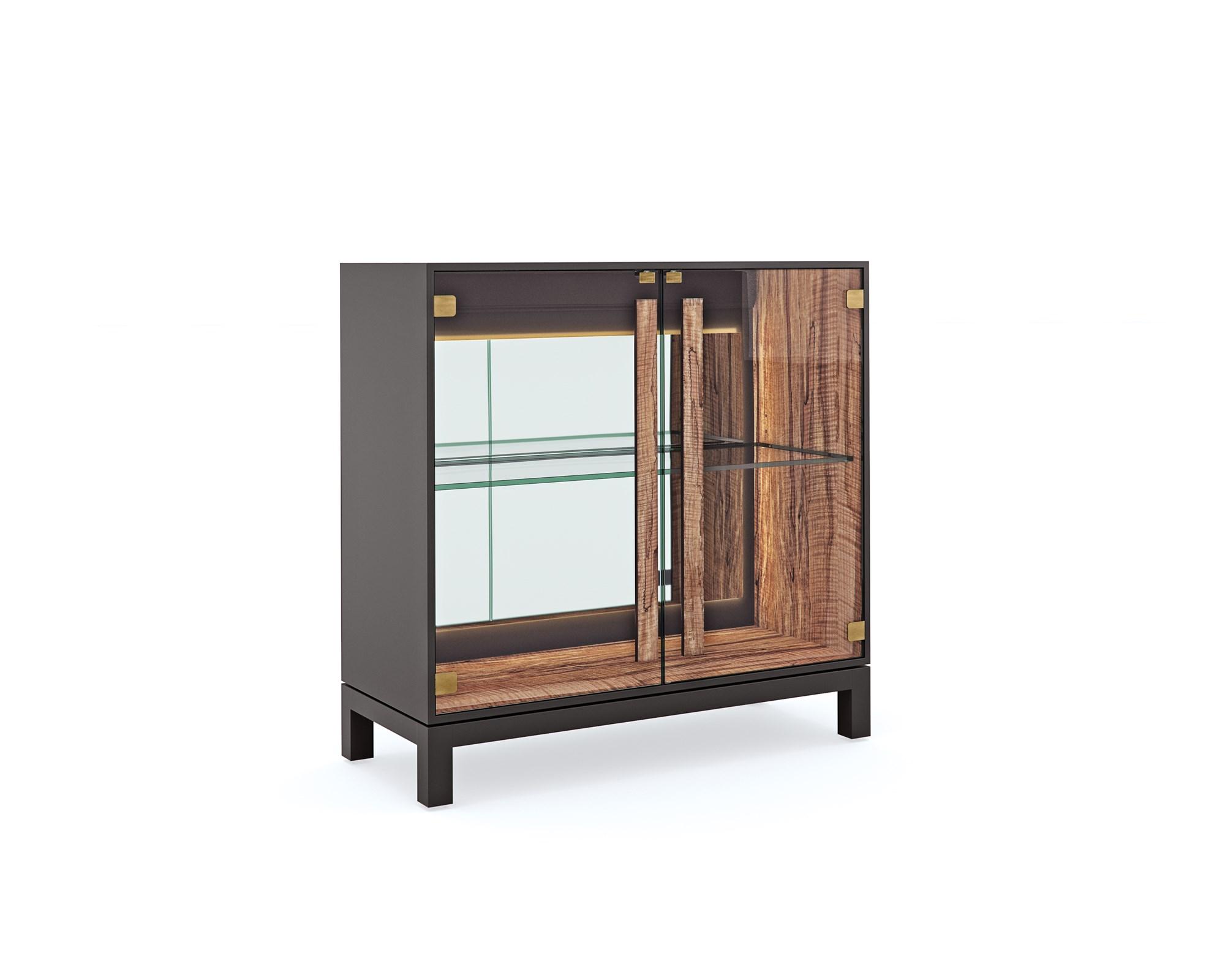 

    
Mirrored Panel W/ LED Lighting Greenway Finish Cabinet GET A HANDLE ON IT by Caracole

