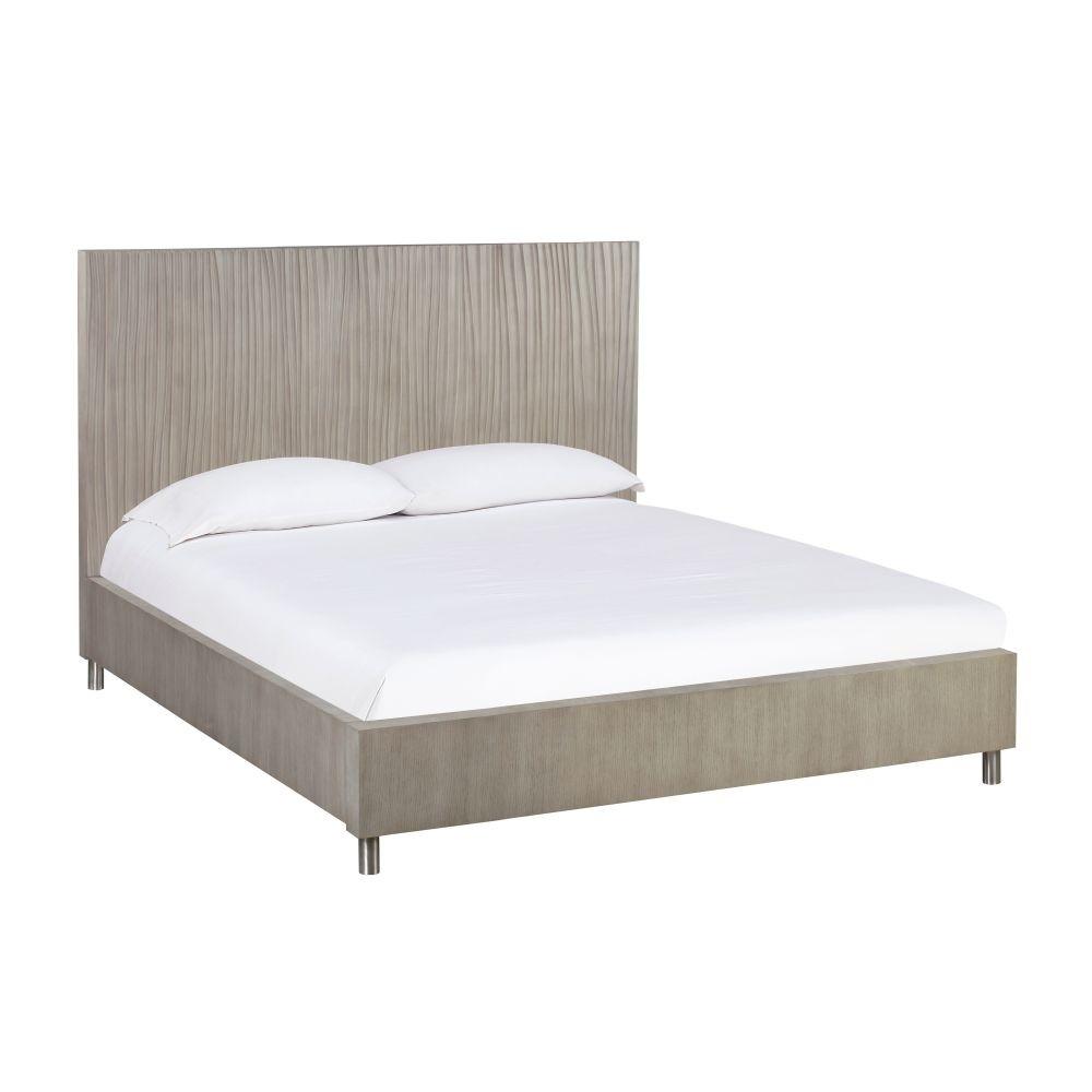 

    
Misty Grey Oak Veneer Queen Size Platform Bed ARGENTO by Modus Furniture
