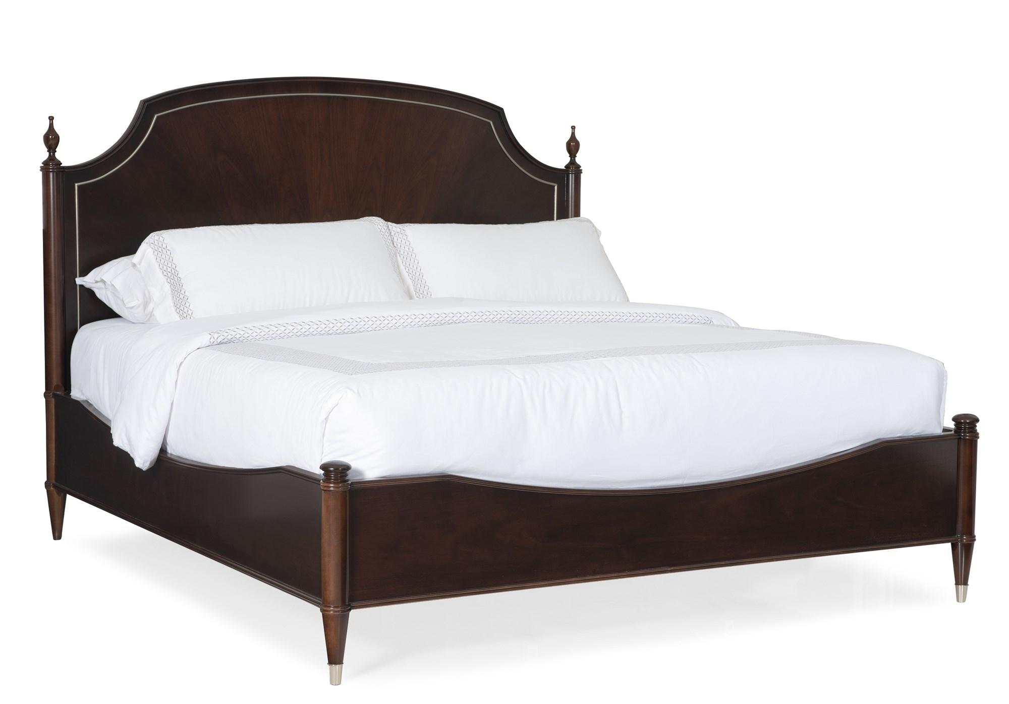

    
Mocha Walnut & Soft Silver Paint Finish King Bed SUITE DREAMS by Caracole
