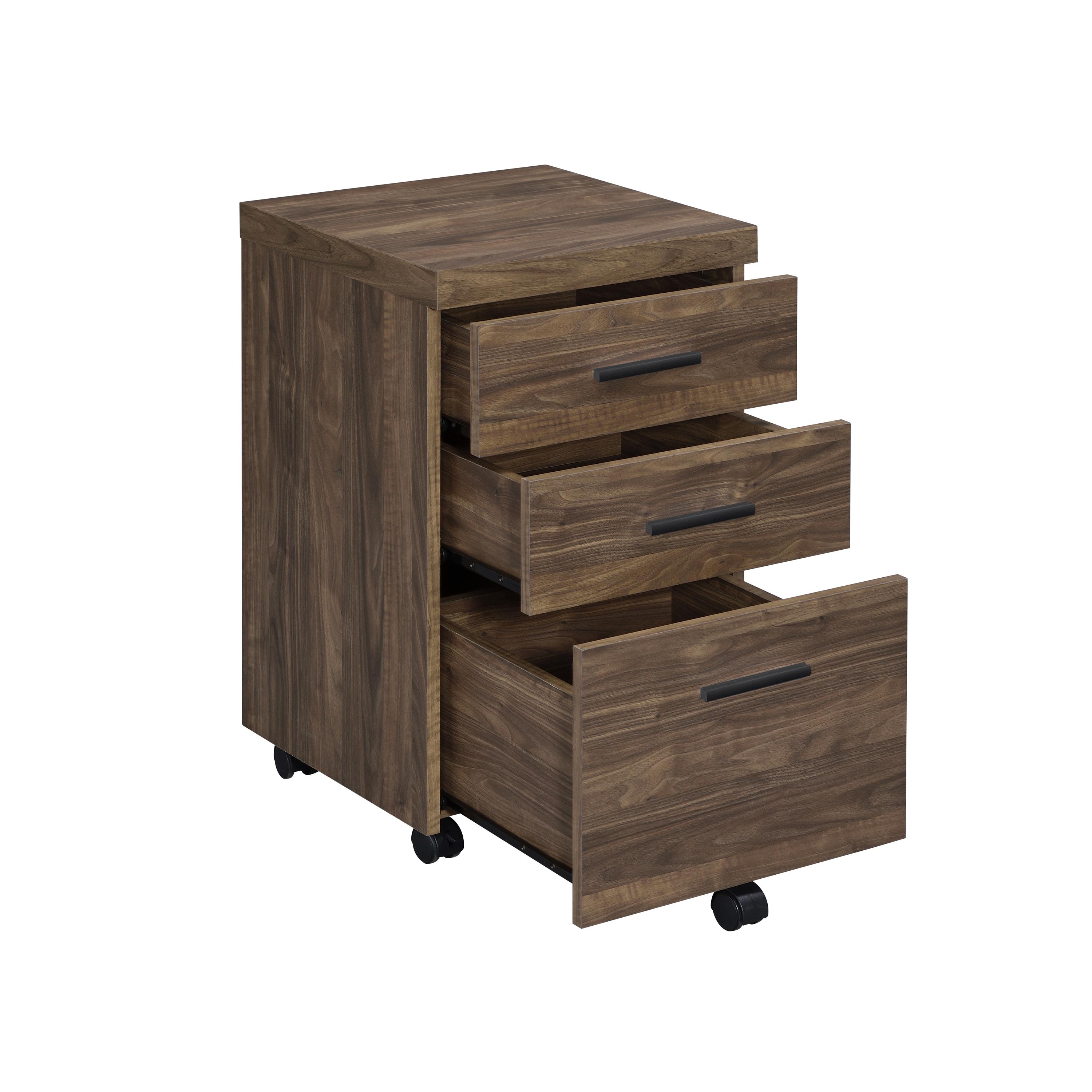 

    
 Order  Modern Aged Walnut Finish Wood Writing Desk Set 2pcs Coaster 805621-S2 Luetta
