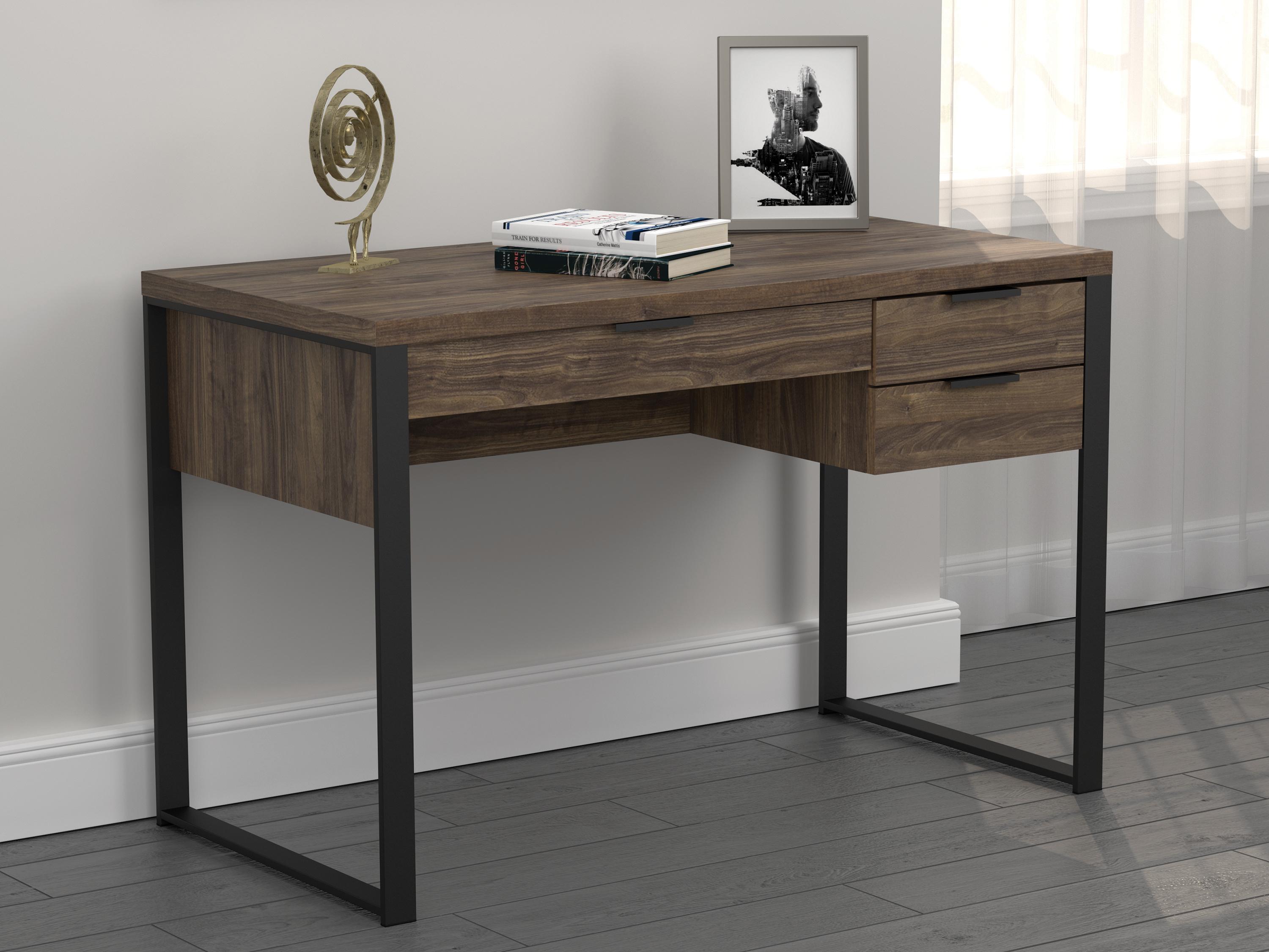 

                    
Buy Modern Aged Walnut & Gunmetal Wood Writing Desk Coaster 803370 Pattinson
