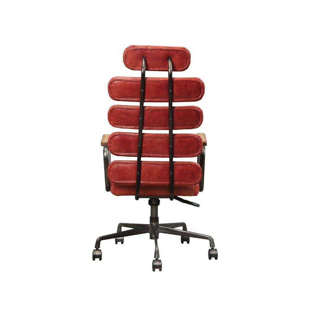 

                    
Acme Furniture Calan Executive Office Chair Red Top grain leather Purchase 
