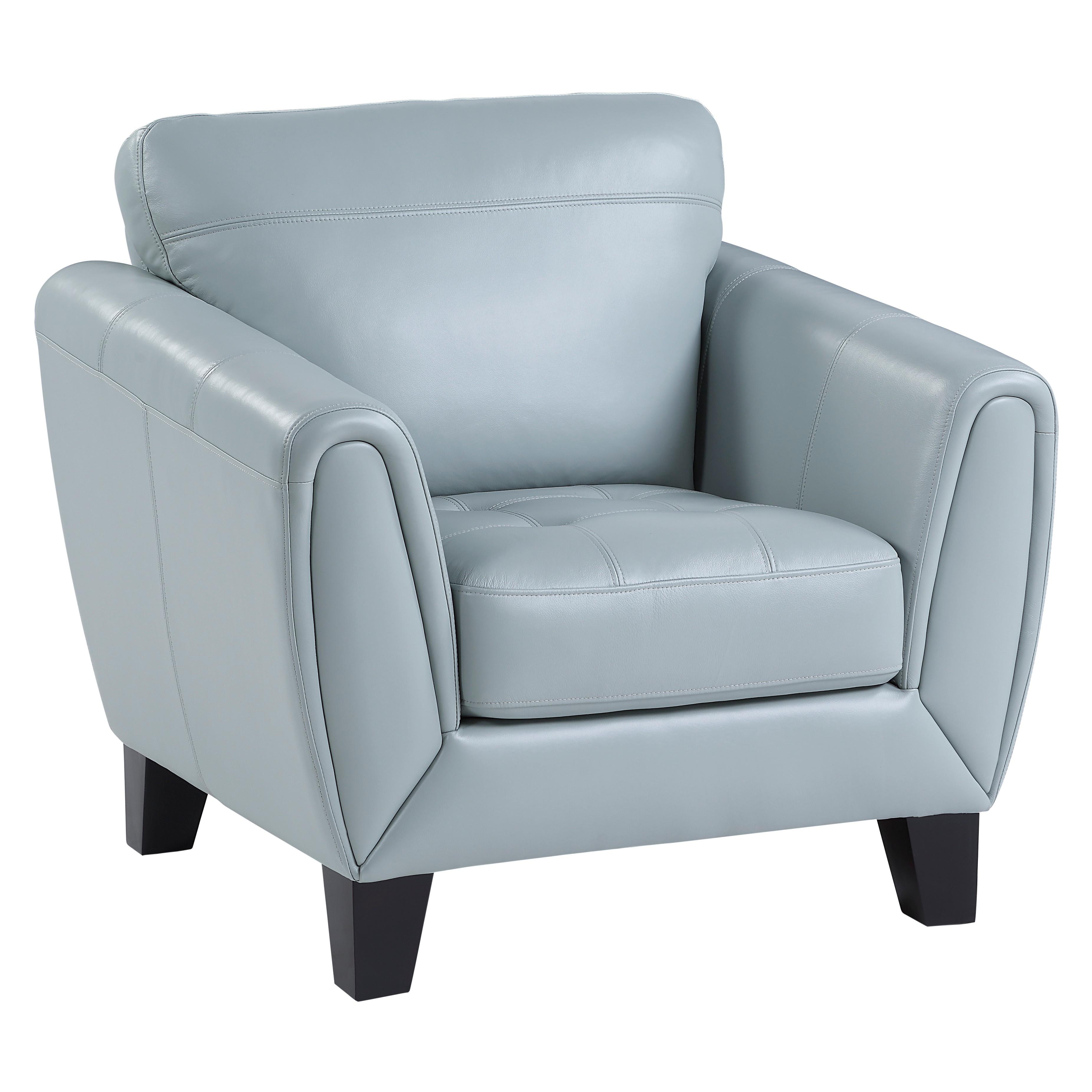 

    
Modern Aqua Leather Arm Chair Homelegance 9460AQ-1 Spivey
