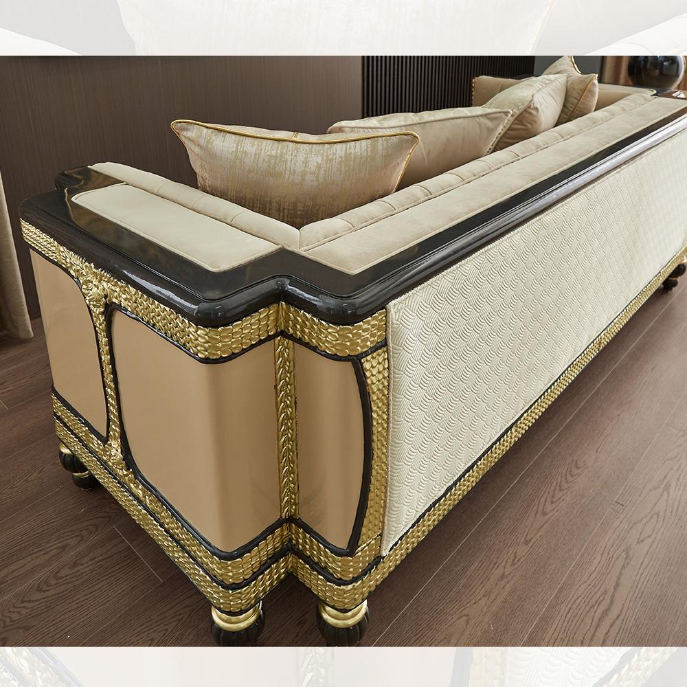 

                    
Homey Design Furniture HD-9009 Sofa Set Cream/Gold Fabric Purchase 
