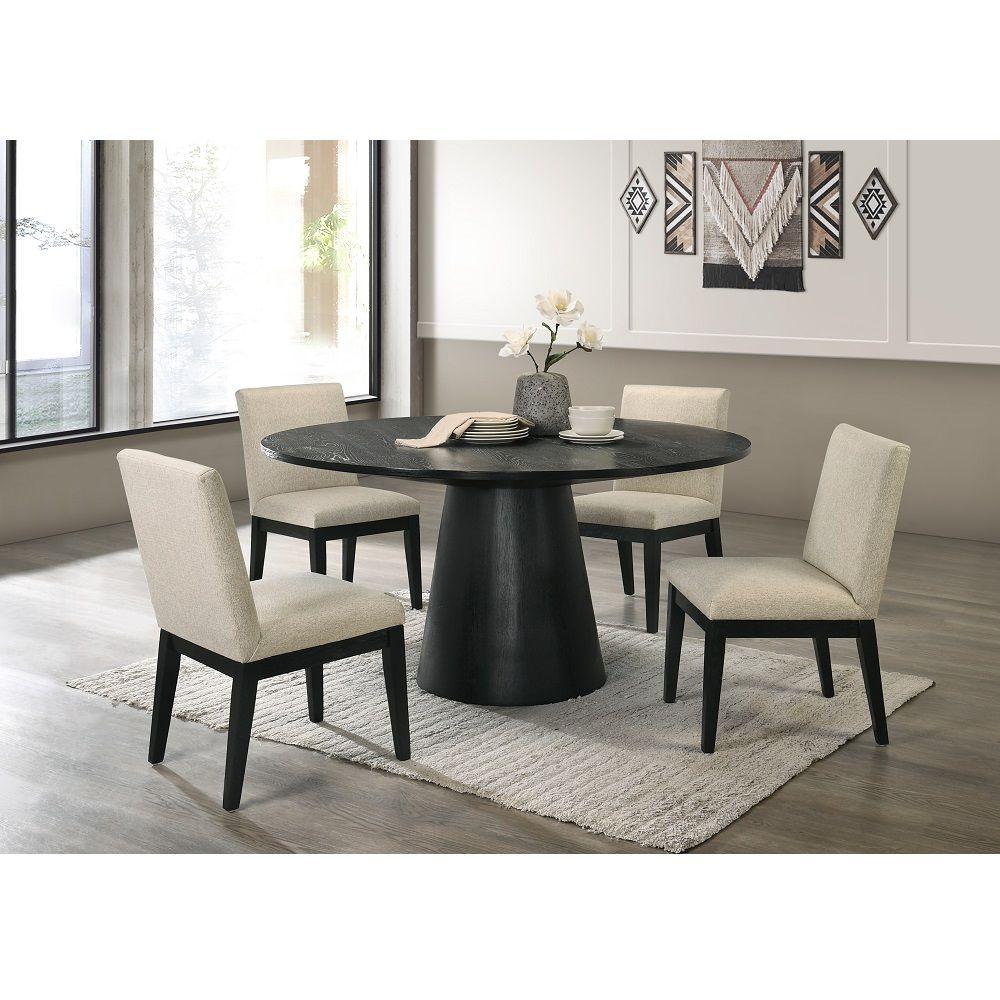 

    
Modern Beige/Black Composite Wood Dining Room Set 5PCS Acme Froja DN01802-RT-5PCS
