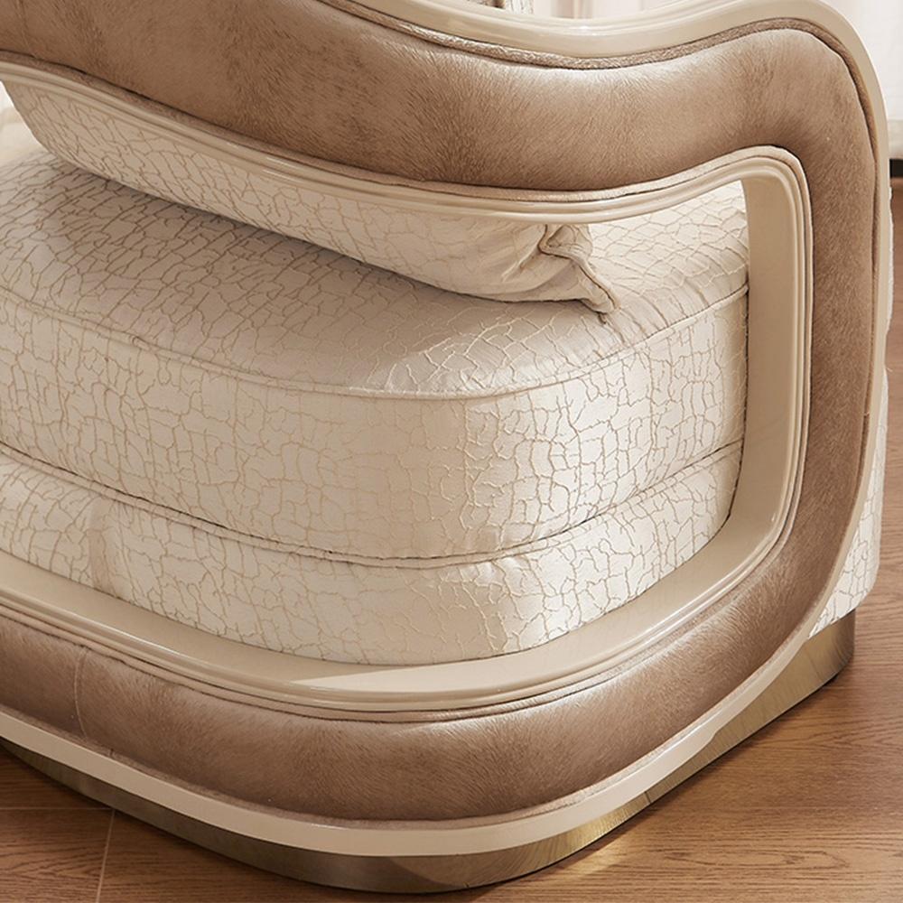

    
Homey Design Furniture HD-9003 Armchair Cream/Gold HD-C9003
