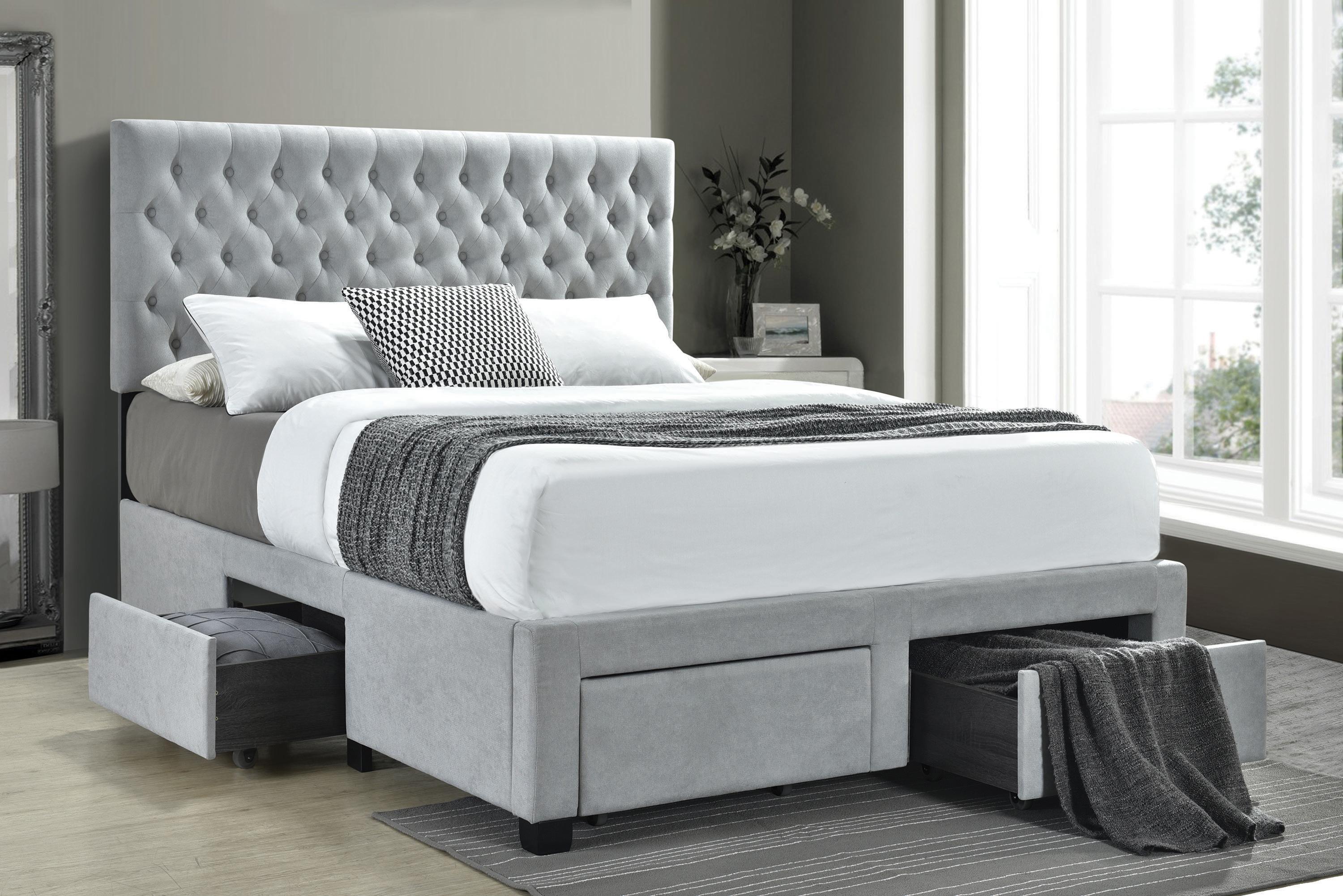 

    
Modern Beige Fabric & Asian Hardwood Full Bed Coaster 305878F Shelburne
