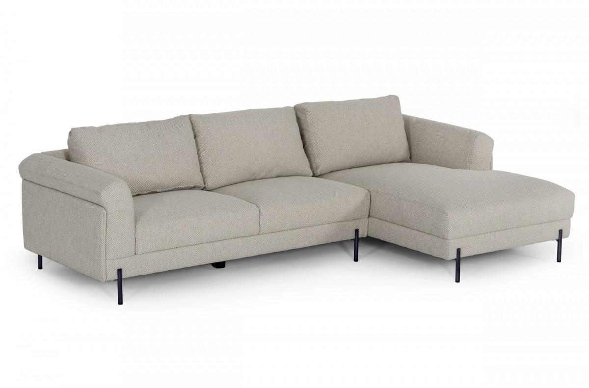 Modern Sectional Sofa Hello VGCF586-RAF-SECT in Beige Fabric