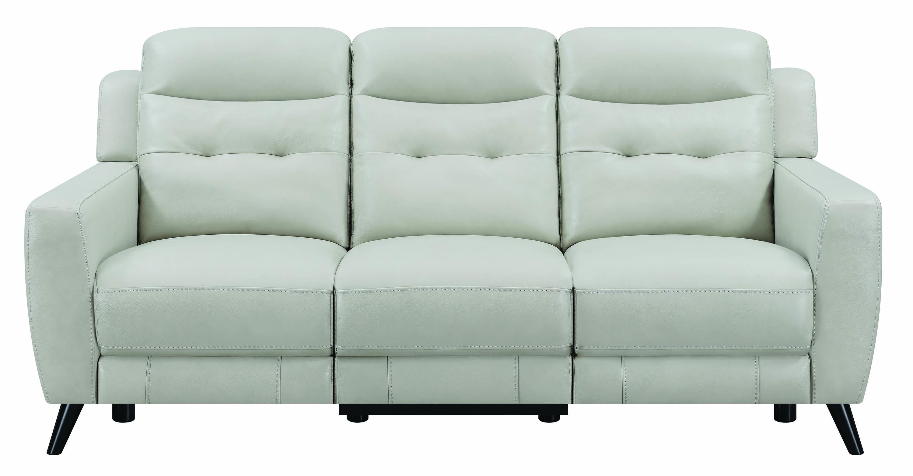 

    
 Order  Modern Beige Leather Upholstery Power sofa Lantana by Coaster
