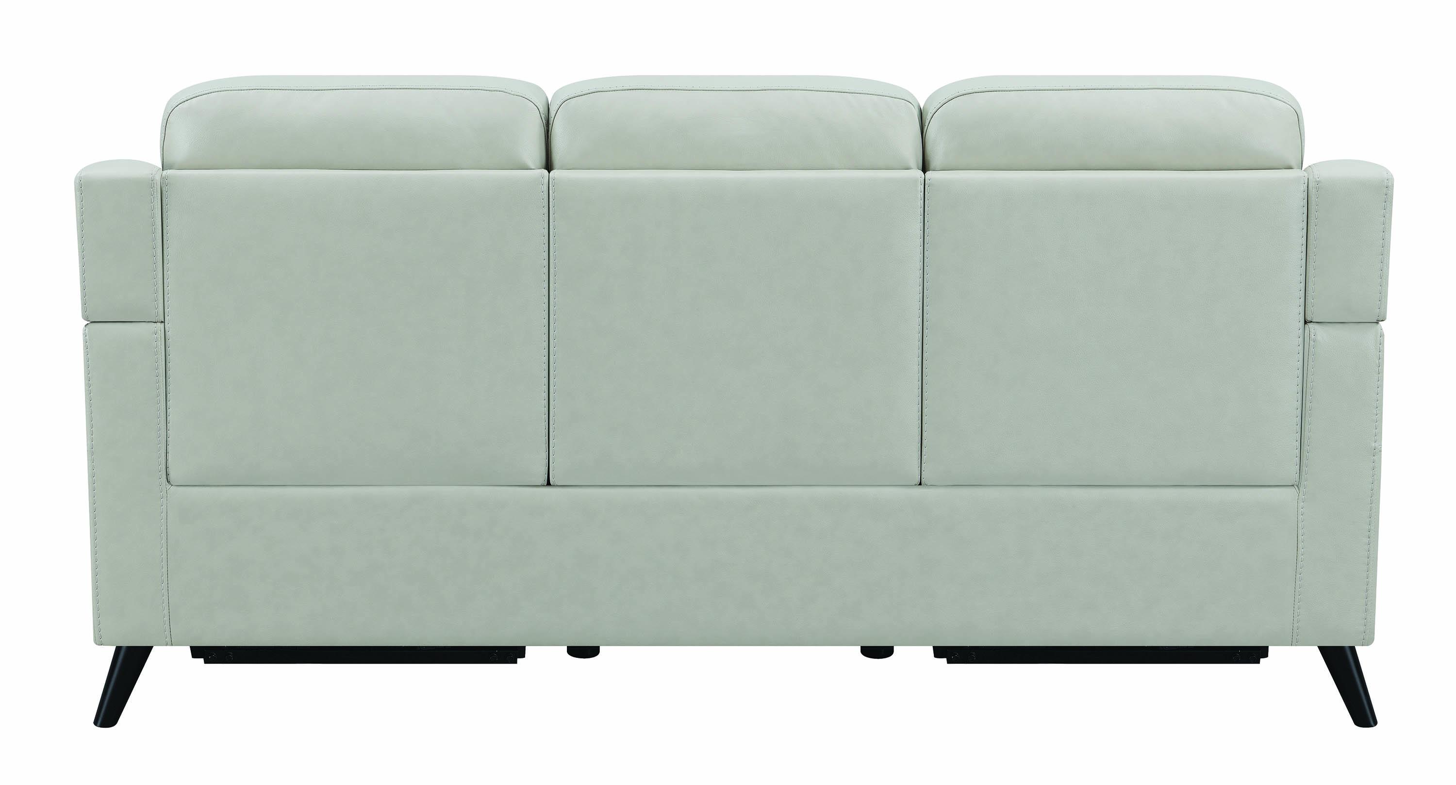

    
 Shop  Modern Beige Leather Upholstery Power sofa Lantana by Coaster
