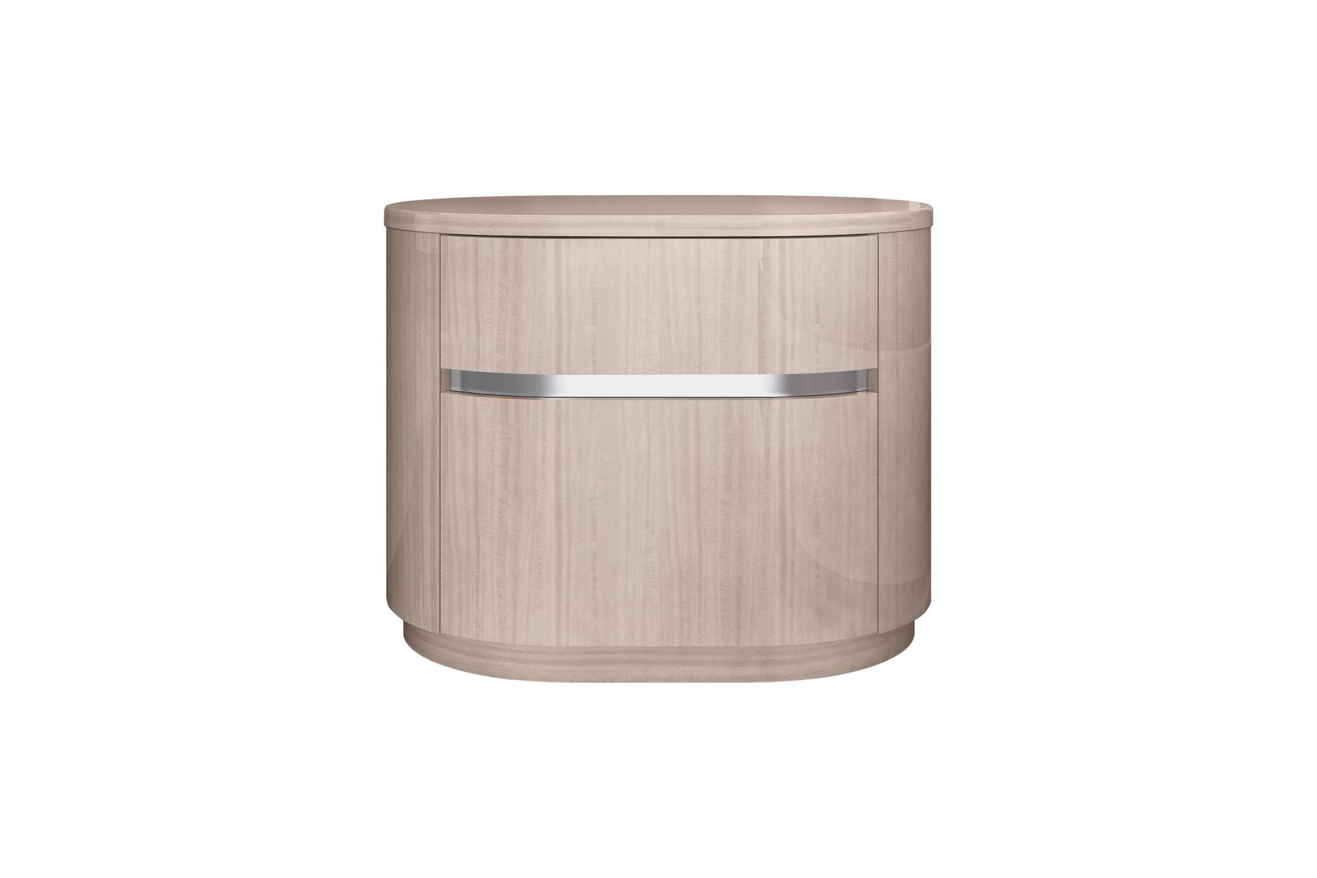 

    
Modern Beige Solid Wood Nightstand WhiteLine NS1753-BEI Waves
