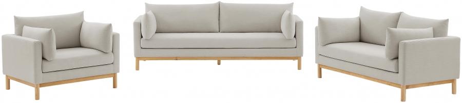 

    
 Order  Modern Beige Solid Wood Sofa Meridian Furniture Langham 157Beige-S
