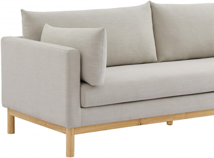 

    
Modern Beige Solid Wood Sofa Meridian Furniture Langham 157Beige-S
