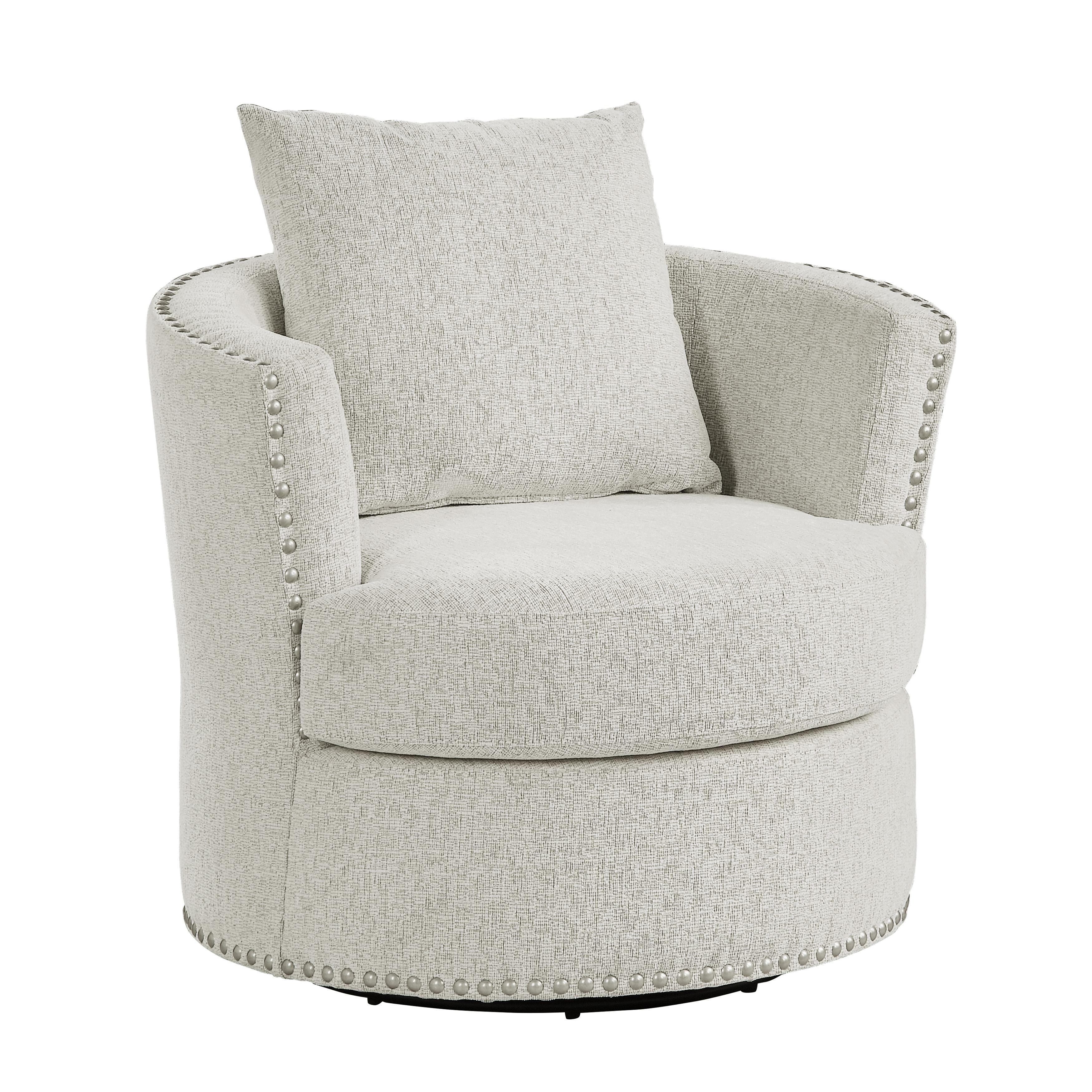

    
Modern Beige Solid Wood Swivel Chair Homelegance 9468BE-1 Morelia
