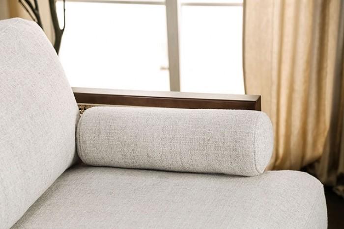 

    
Modern Beige/Walnut Solid Wood Sofa Furniture of America Alesund CM9982-SF-S
