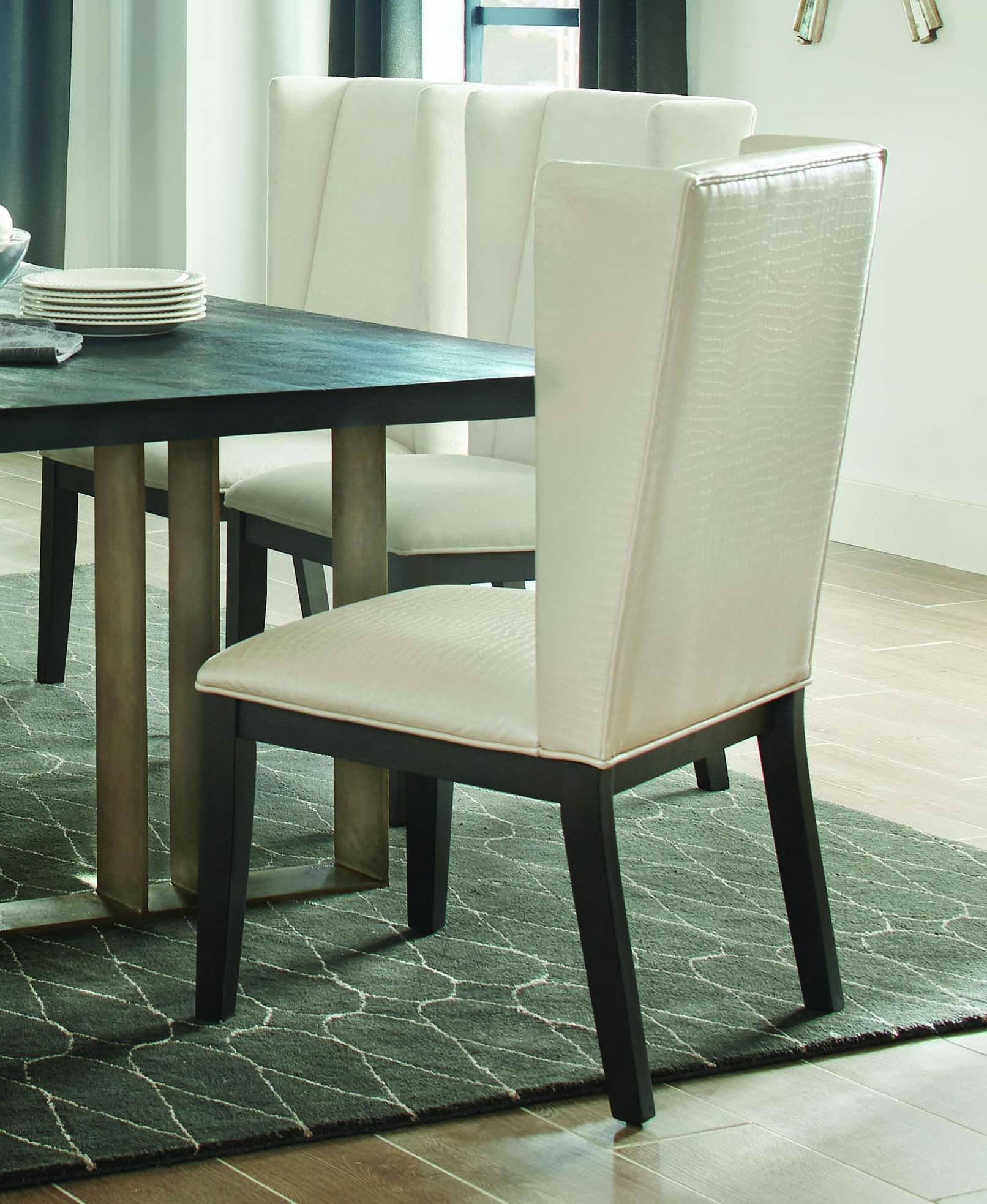 

    
Modern Beige Wood Dining chair Set 2 pcs Friedman by Coaster
