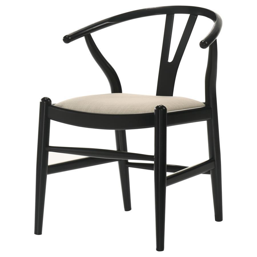 

    
108482-SC-2PCS Modern Black/Beige Wood Side Chair Set 2PCS Coaster Cortona 108482

