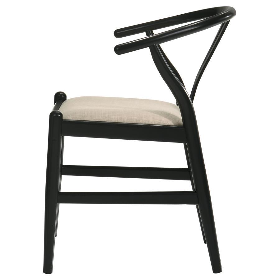 

    
 Order  Modern Black/Beige Wood Side Chair Set 2PCS Coaster Cortona 108482
