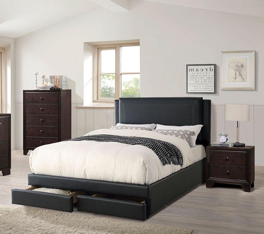 

    
Poundex Furniture F9334 Storage Bed Black F9334CK
