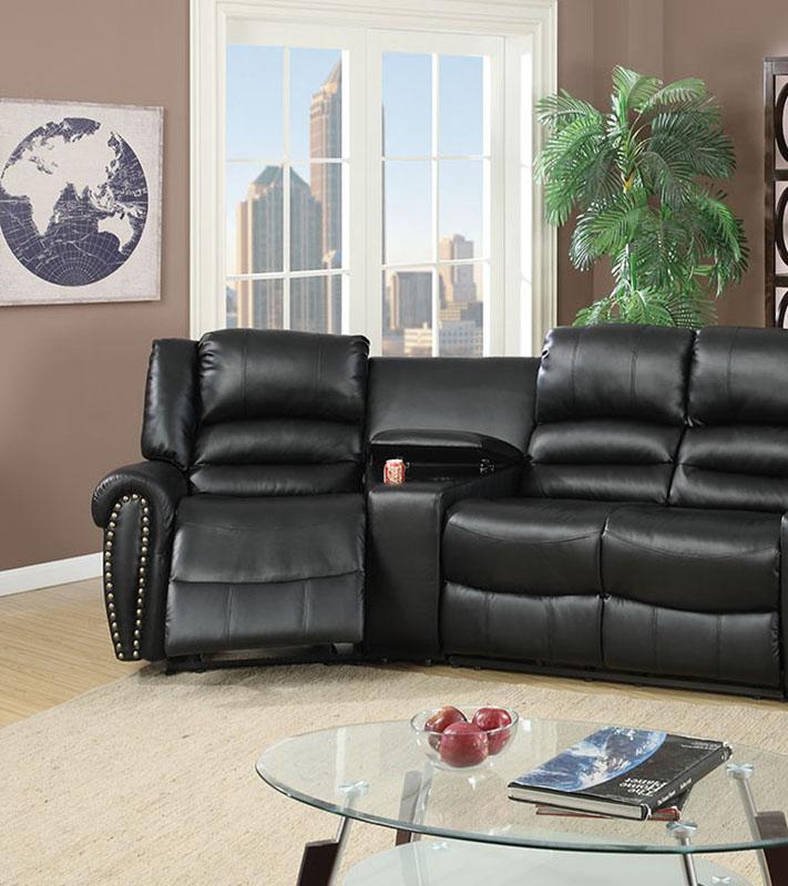 

    
Motional Home Theater F6747 Modern Black Bonded Leather Poundex
