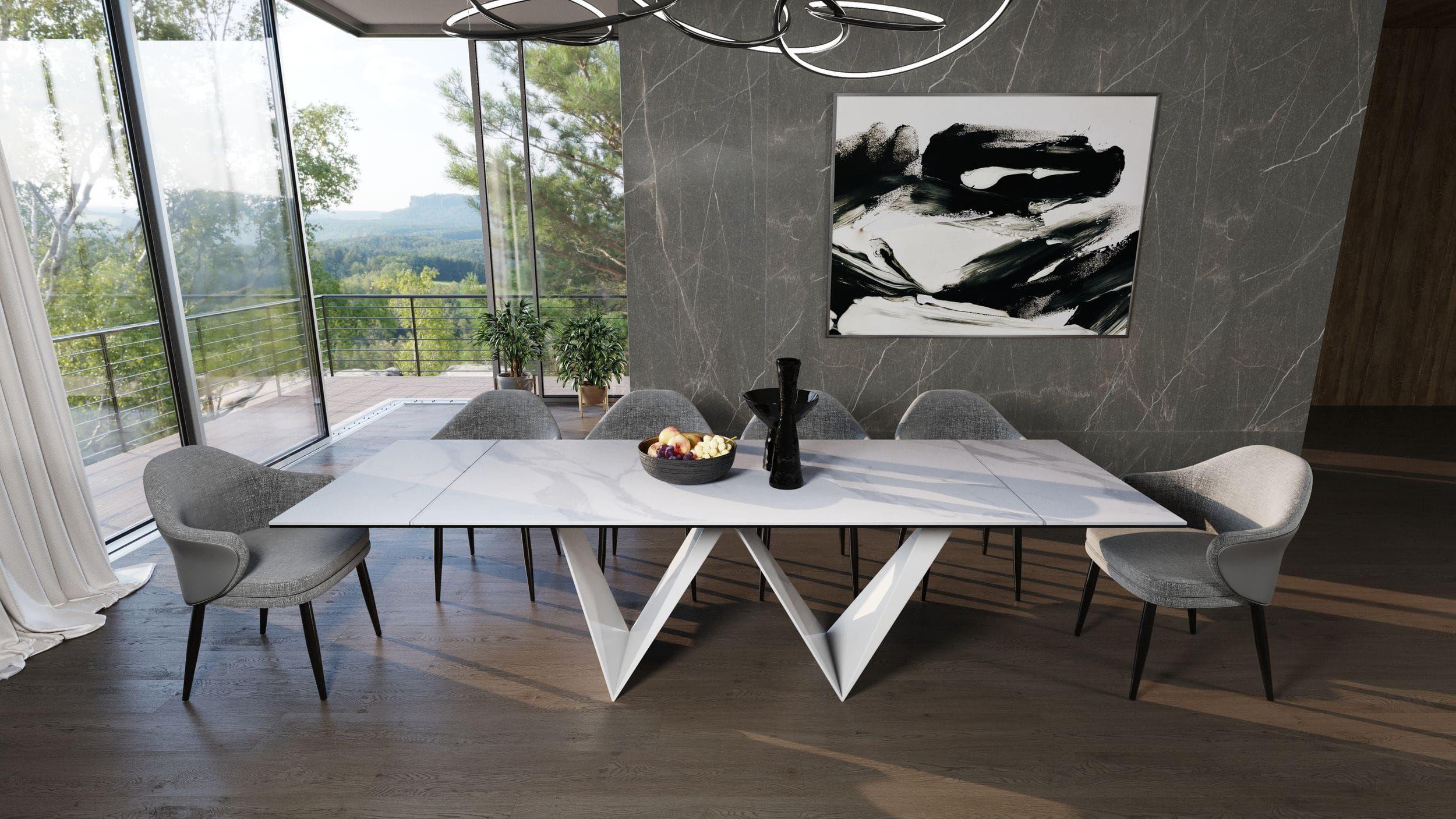 

                    
Buy Modern Black Ceramic "W" Design Dining Table by VIG Modrest Fritz

