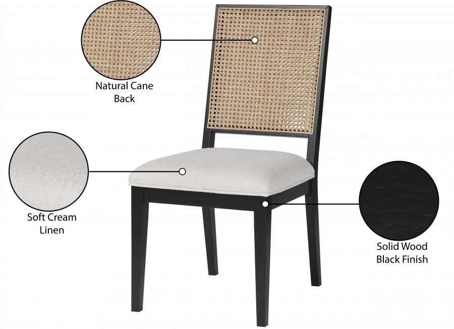 

    
 Order  Modern Black/Cream Wood Side Chair Set 2PCS Meridian Furniture Butterfly 705Black-C-2PCS
