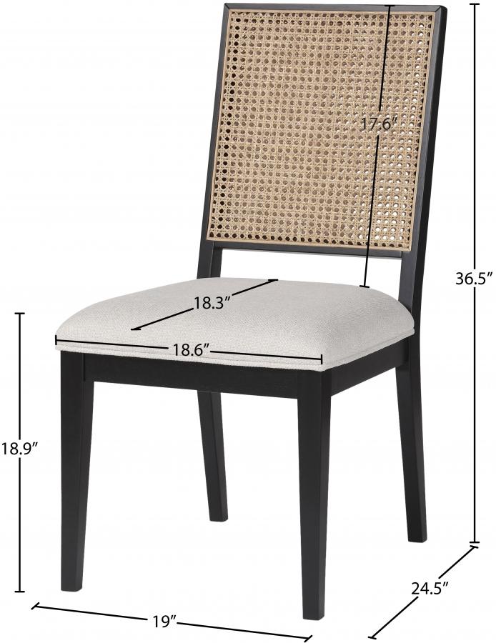 

        
95429498398342Modern Black/Cream Wood Side Chair Set 2PCS Meridian Furniture Butterfly 705Black-C-2PCS
