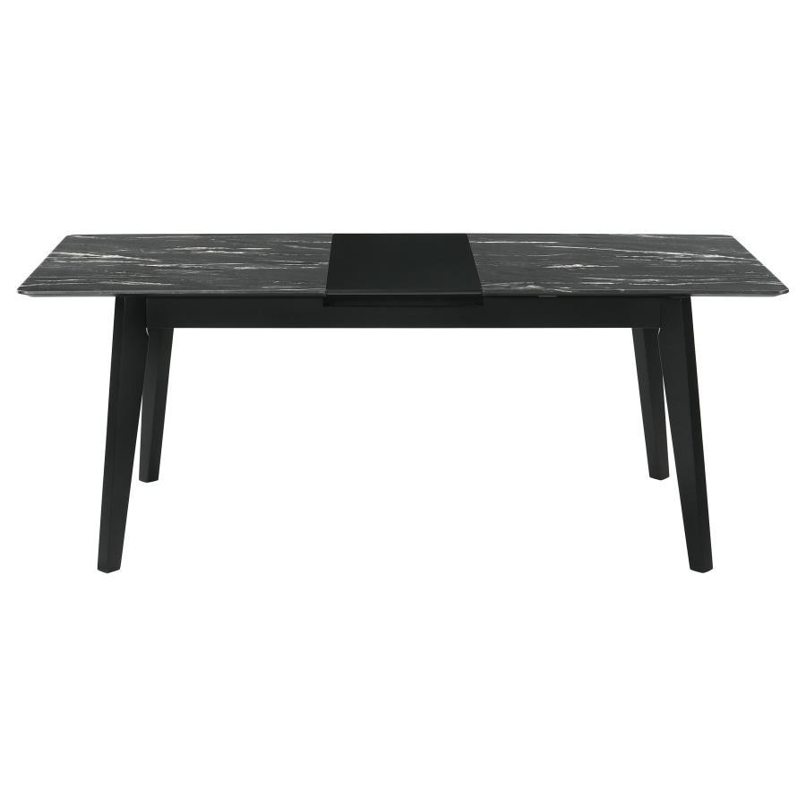 

    
121251-T Modern Black Wood Dining Table Coaster Crestmont 121251
