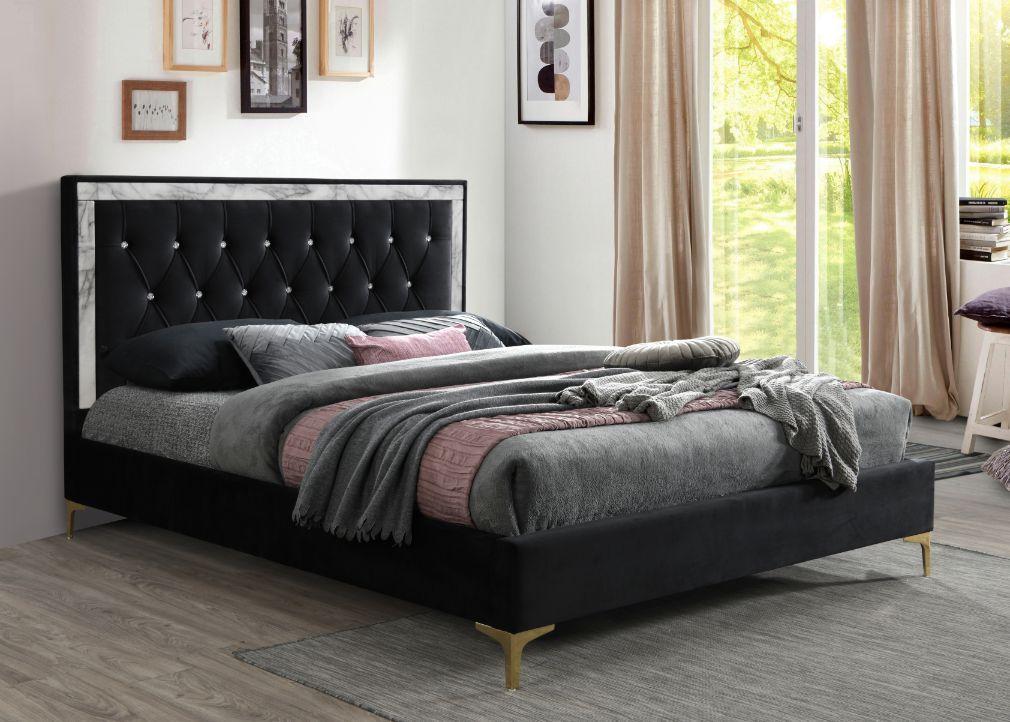 

    
Acme Furniture Rowan Eastern King Bed Black 28987EK
