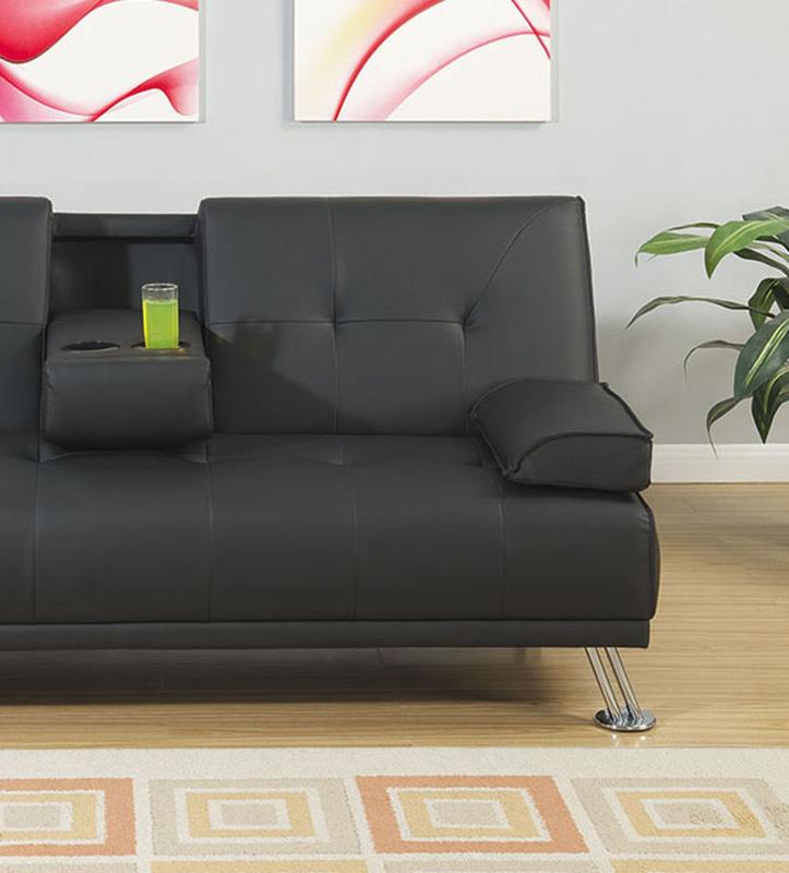 

    
Poundex Furniture F7842 Adjustable Sofa Black F7842
