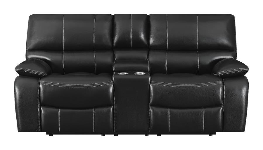 

    
 Shop  Modern Black Faux Leather Living Room Set 2pcs Coaster 601934-S2 Willemse
