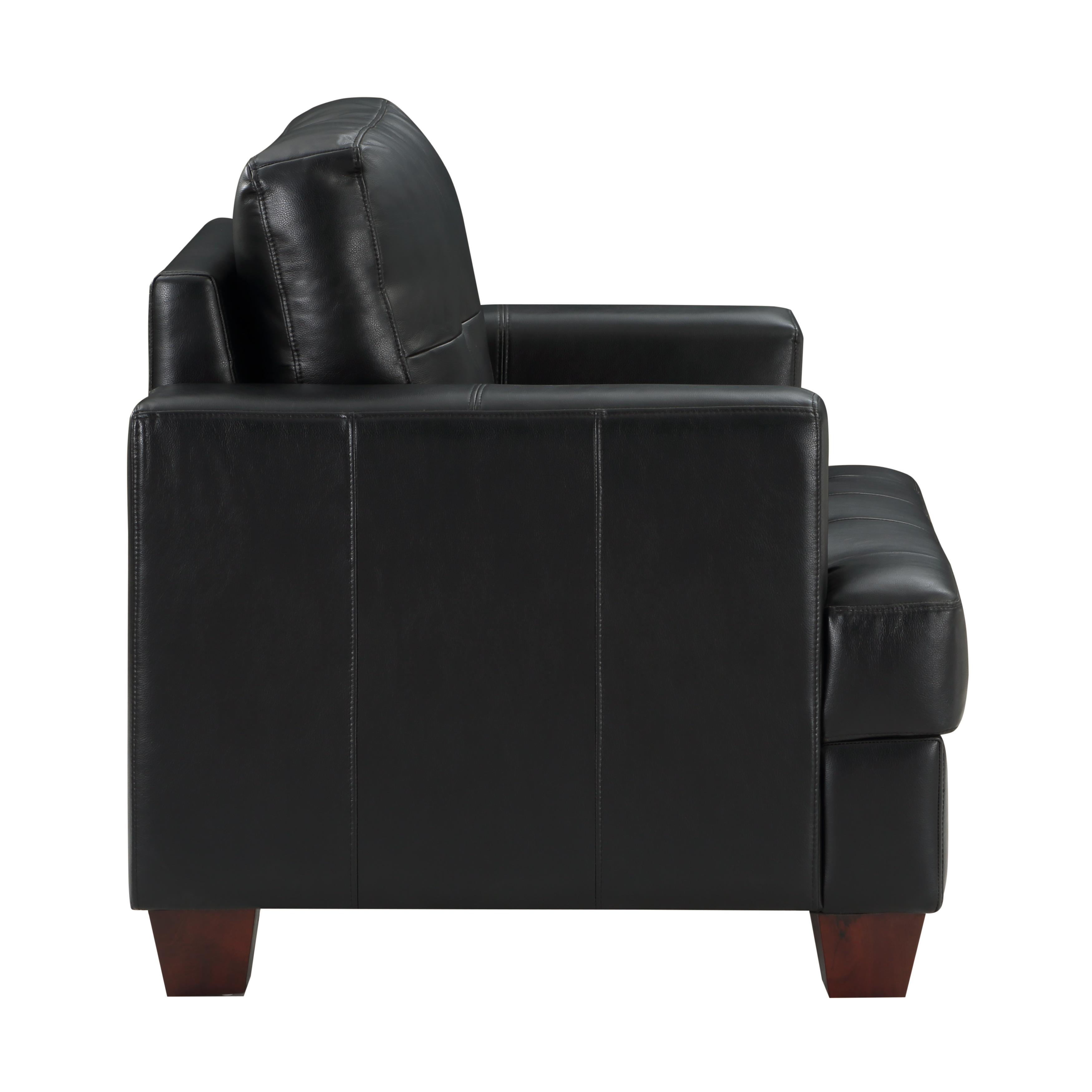 

                    
Homelegance 9309BK-2PC Hinsall Living Room Set Black Faux Leather Purchase 
