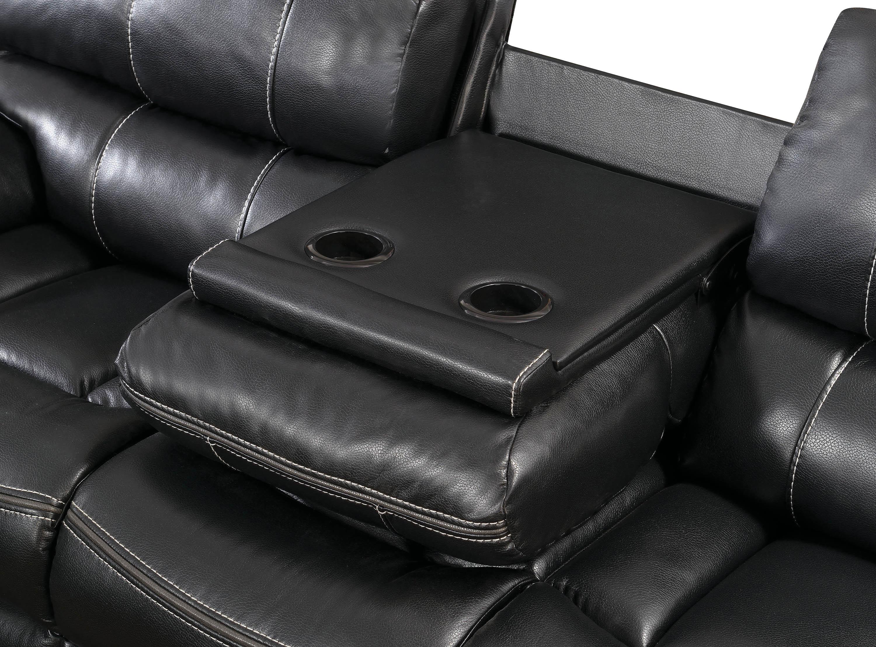 

                    
Buy Modern Black Faux Leather Living Room Set 3pcs Coaster 601934-S3 Willemse
