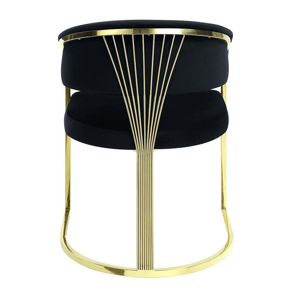 

    
Modern Black/Gold Stainless Side Chair Set 2PCS Acme Fallon DN01954-C-2PCS
