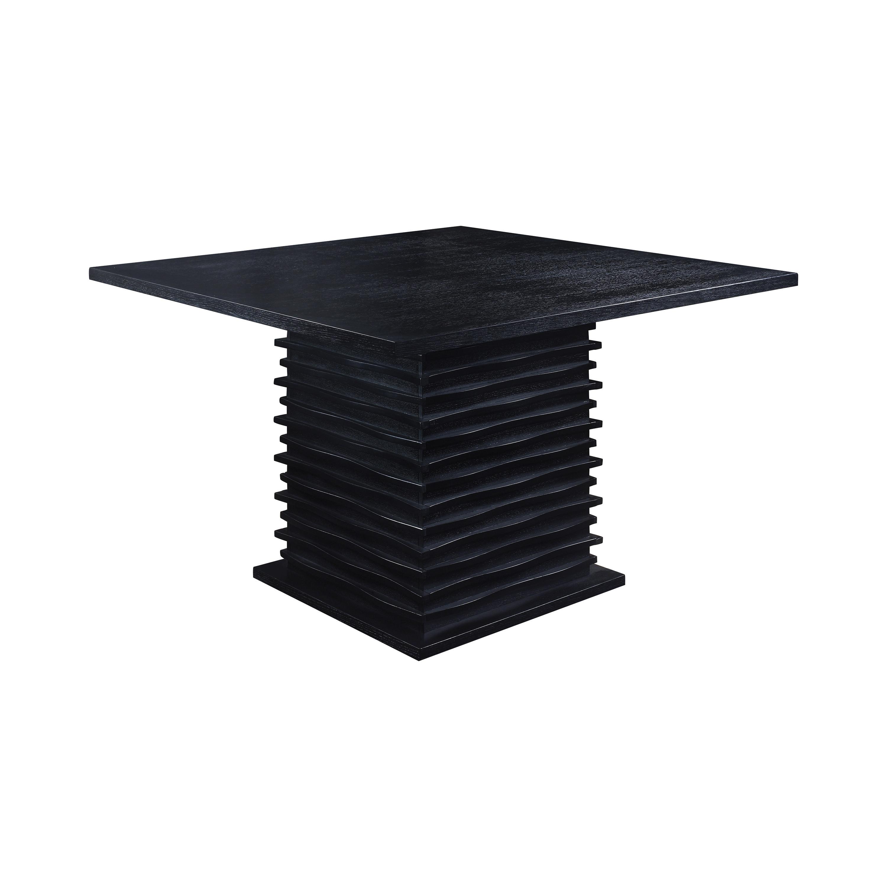 

    
Modern Black & Gray Solid Wood Dining Room Set 9pcs Coaster 102068-S9 Stanton
