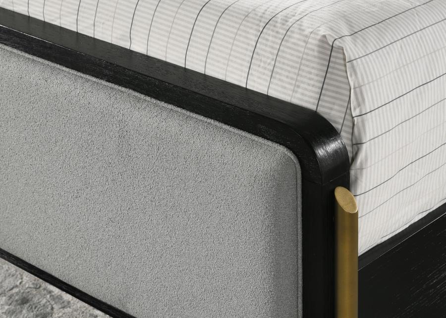 

    
224331KE-3PCS Modern Black/Gray Solid Wood King Panel Bedroom Set 3PCS Coaster Arini 224331KE
