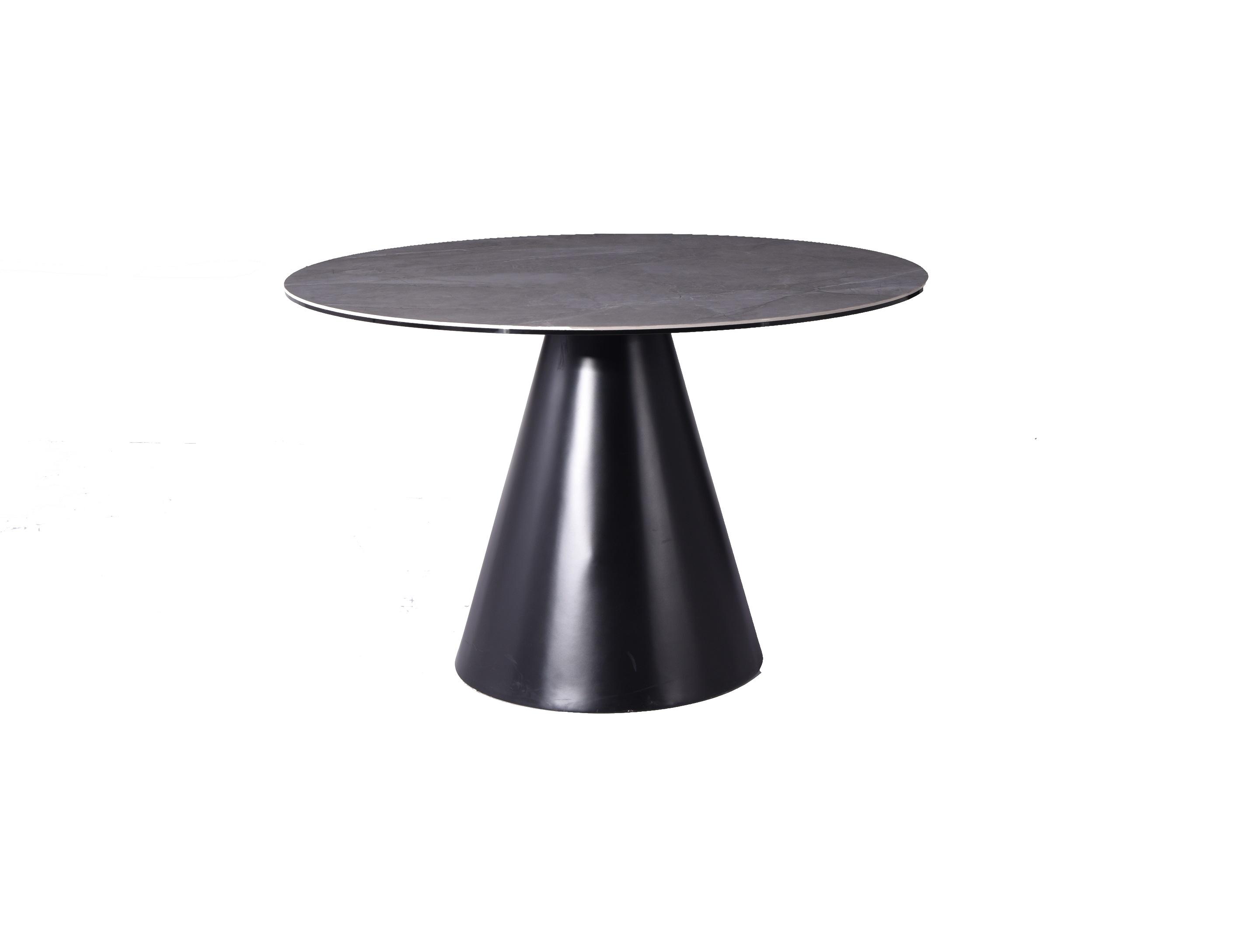Modern Dining Table DT1638R-BLK/GRY Sun DT1638R-BLK/GRY in Black 