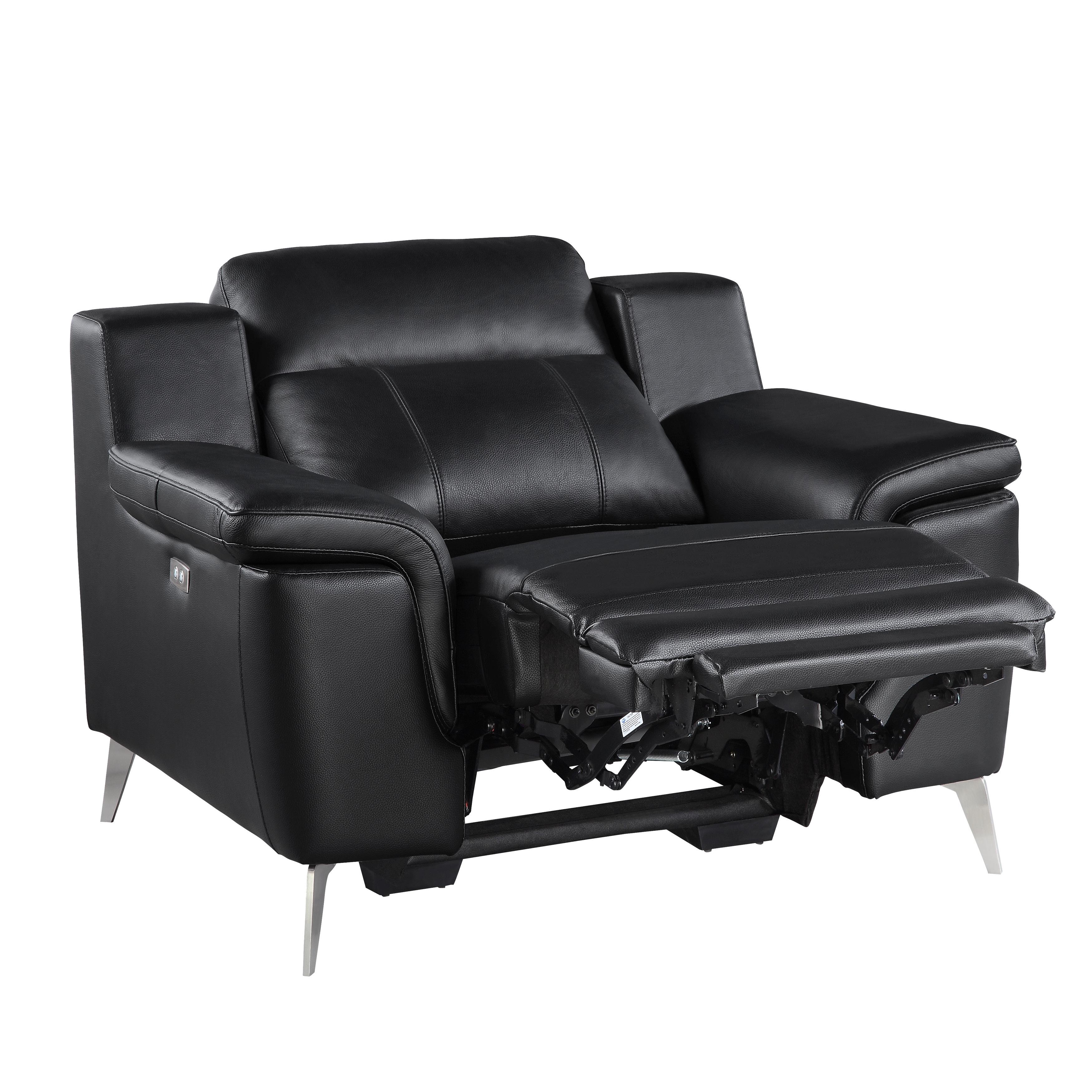 

    
Homelegance 9360BLK-1PW Antonio Power Reclining Chair Black 9360BLK-1PW
