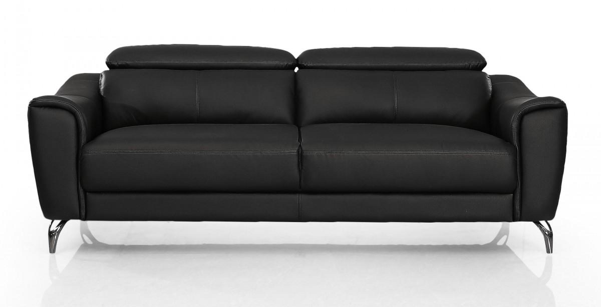

    
Black Leather Sofa Set 2Pcs VIG Divani Casa Danis Contemporary Modern
